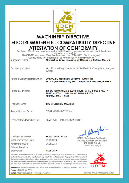 China Changzhou Techelect Electronic Equipment Co., Ltd. zertifizierungen